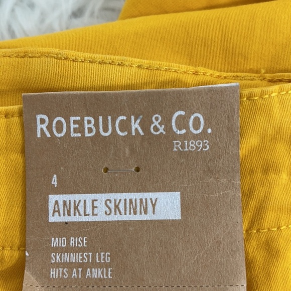 ROEBUCK CO. ANKLE SKINNY UTILITY CHINO ANKLE PANT MID RISE SIZE 4 NEW - Picture 8 of 11